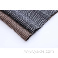 double-sided plaid fleece woolen fabric for overcoat